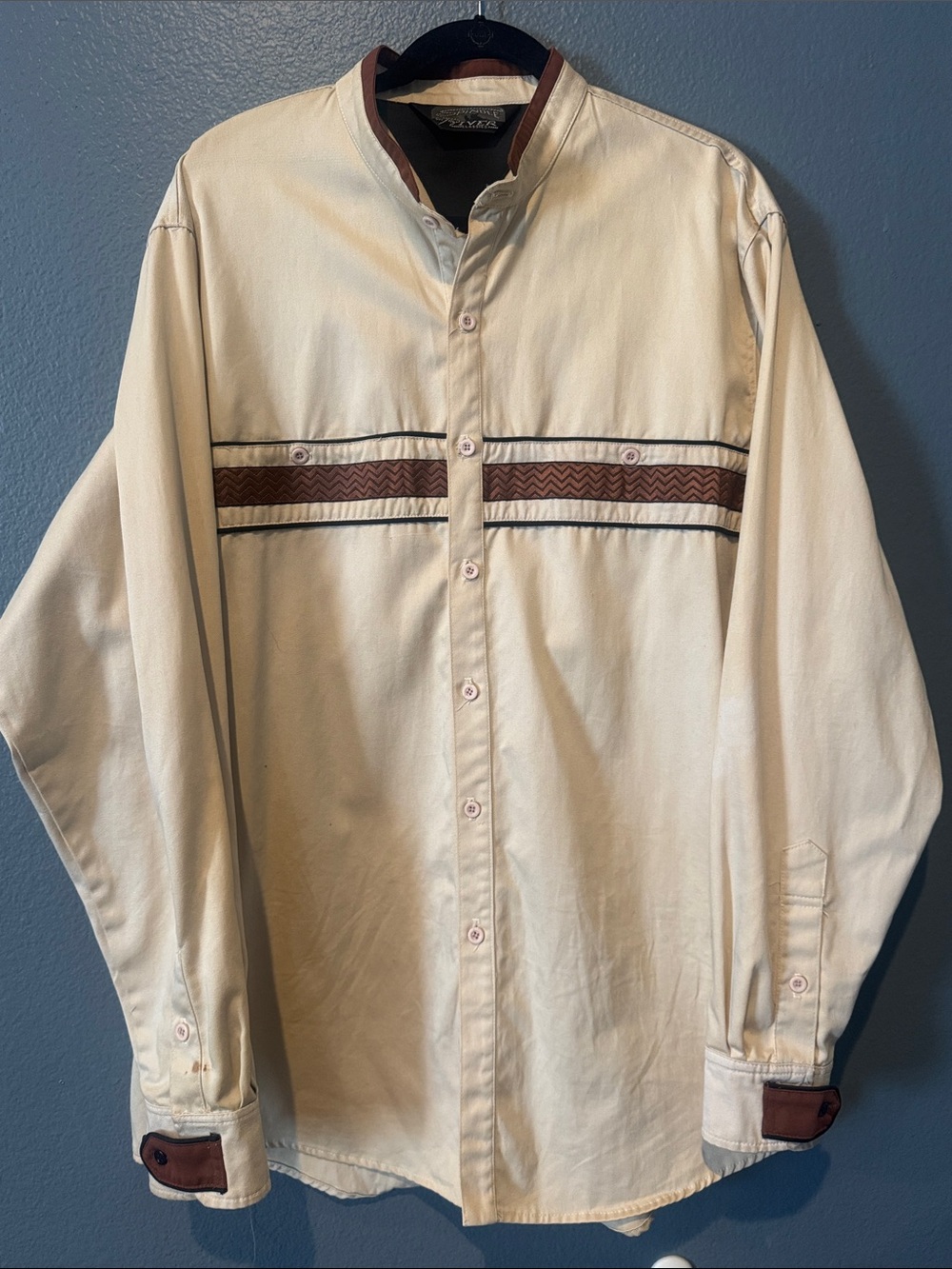 Spindle River Western Striped Long sleeve  Button-down Shirt